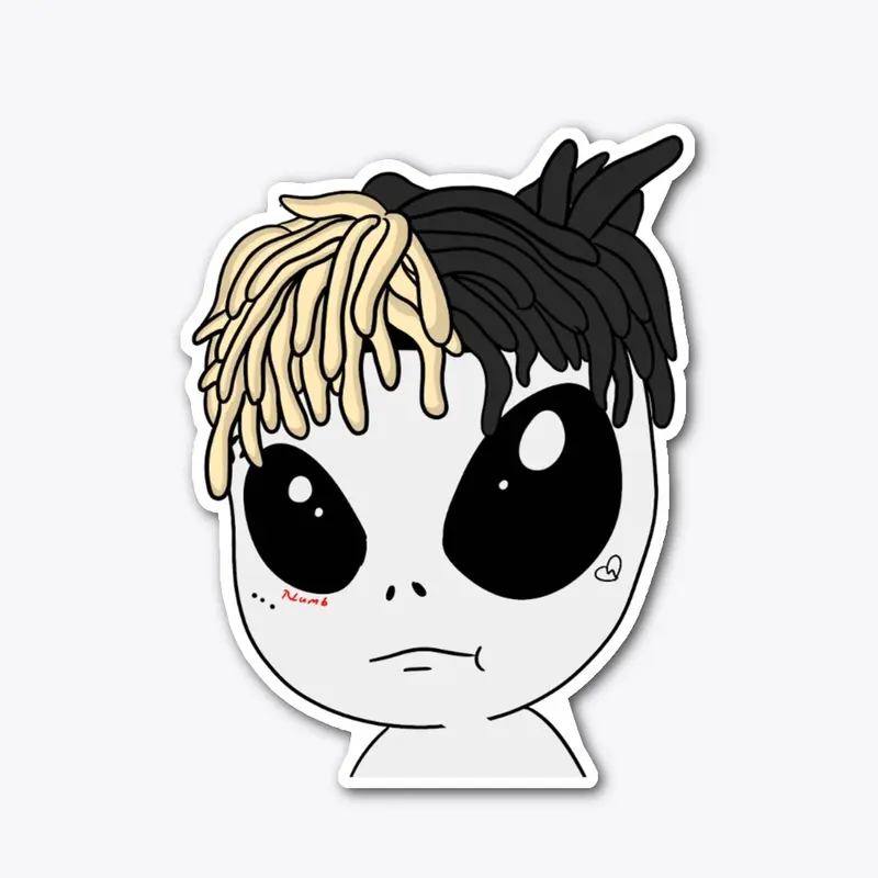 x alien sticker